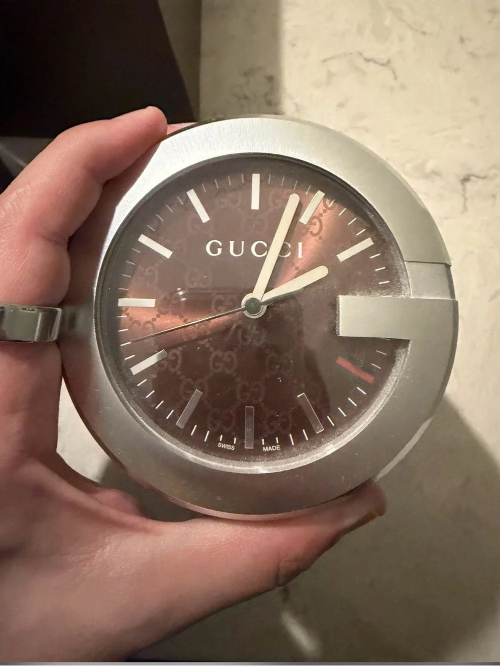 Gucci Brown Box with Gold Logo and Brown Tag